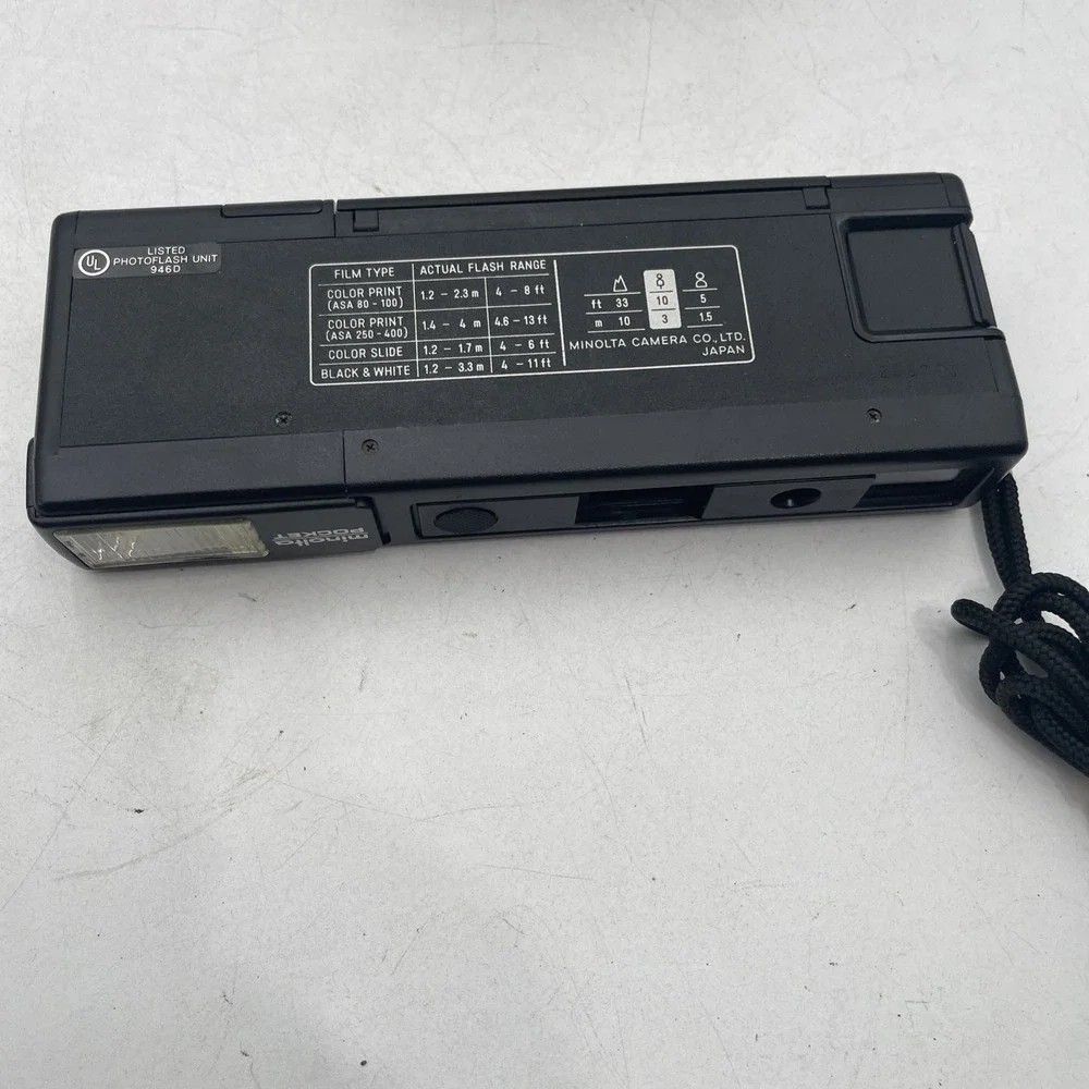 Vtg Minolta Autopak 430E 110 Film Pocket Camera With Flash-Works